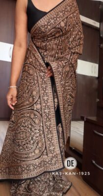 Pure Georgette Sarees With Swarowski Work (19)