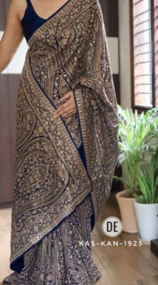 Pure Georgette Sarees With Swarowski Work (2)