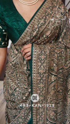 Pure Georgette Sarees With Swarowski Work (23)