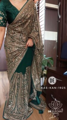 Pure Georgette Sarees With Swarowski Work (7)