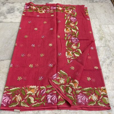 Pure Handloom Kota Cotton Sares With Blouse (1)
