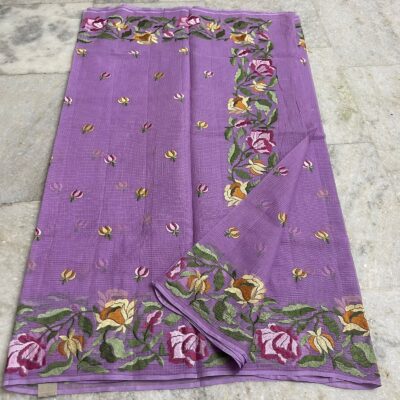 Pure Handloom Kota Cotton Sares With Blouse (4)