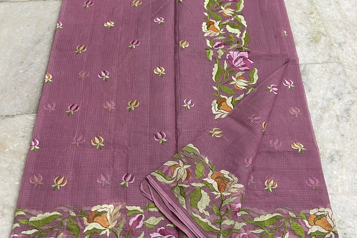 Pure Handloom Kota Cotton Sares With Blouse (5)