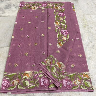 Pure Handloom Kota Cotton Sares With Blouse (5)