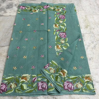 Pure Handloom Kota Cotton Sares With Blouse (7)