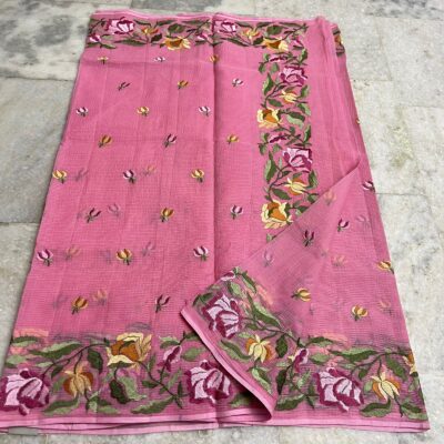 Pure Handloom Kota Cotton Sares With Blouse (8)