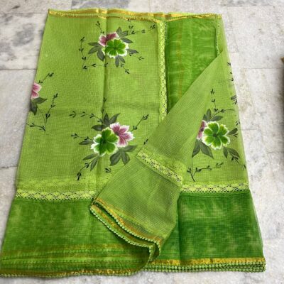 Pure Kota Cotton Sarees With Crocia Work (1)