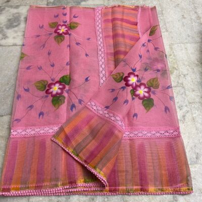 Pure Kota Cotton Sarees With Crocia Work (4)