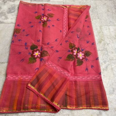 Pure Kota Cotton Sarees With Crocia Work (6)