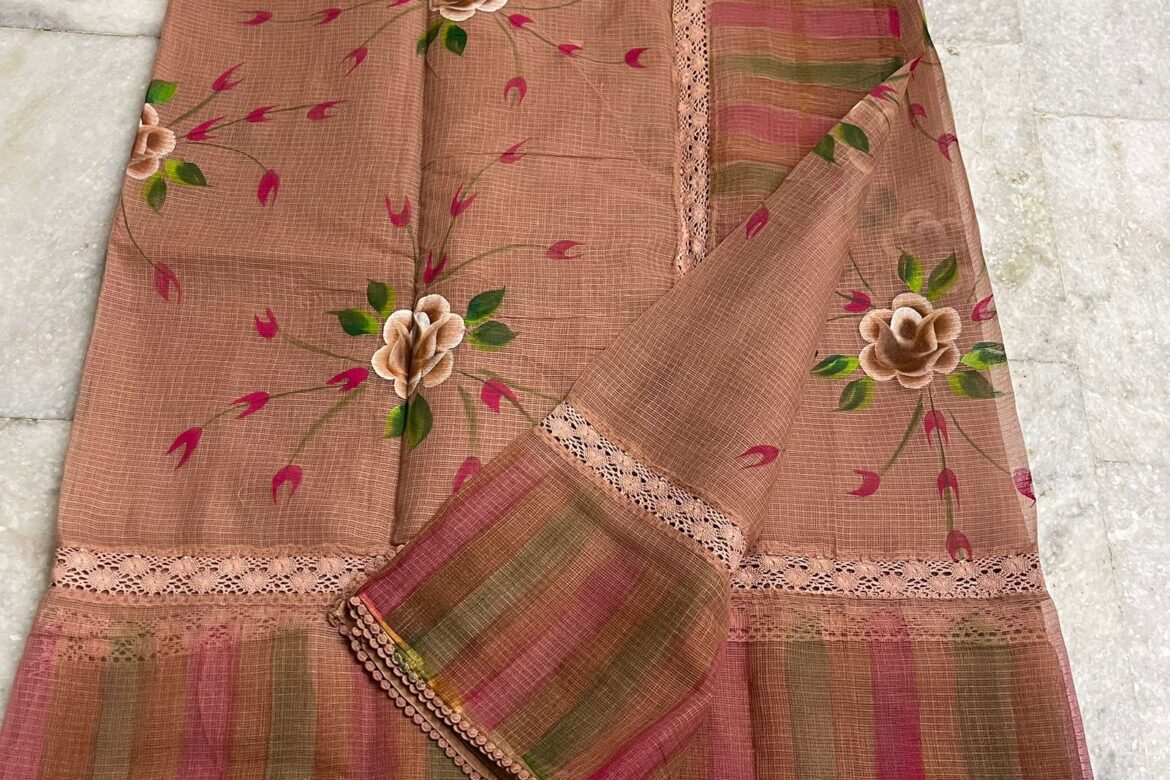 Pure Kota Cotton Sarees With Crocia Work (8)