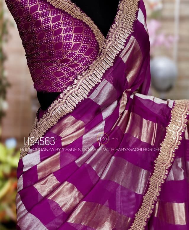 Pure Organza By Tissue Sarees (16)