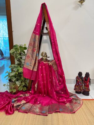 Pure Silk Kota Sarees With Paithani Pallu (1)
