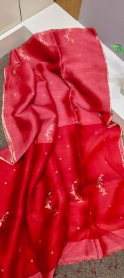 Resham Silk Linen Jamdhani Sarees (1)