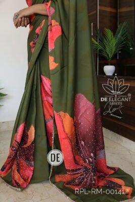 Satin Silk Cutdana Work Sarees (10)