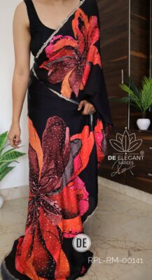 Satin Silk Cutdana Work Sarees (2)