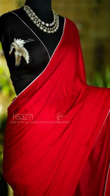 Satin Silk Sarees With Parsigara Handwork (17)