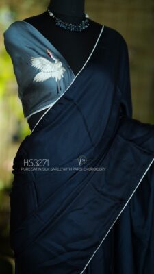 Satin Silk Sarees With Parsigara Handwork (21)