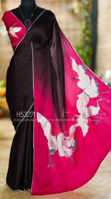 Satin Silk Sarees With Parsigara Handwork (31)