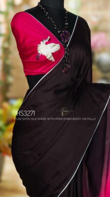 Satin Silk Sarees With Parsigara Handwork (32)