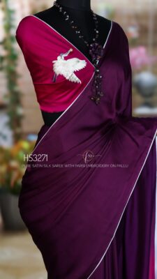 Satin Silk Sarees With Parsigara Handwork (36)