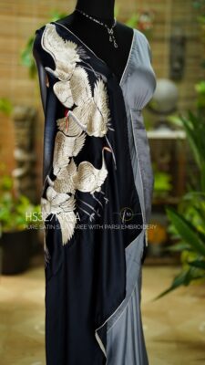 Satin Silk Sarees With Parsigara Handwork (4)