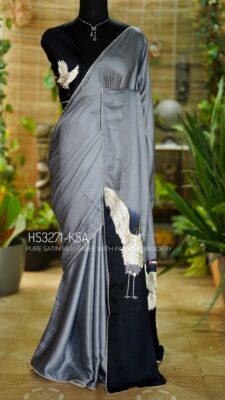 Satin Silk Sarees With Parsigara Handwork (7)