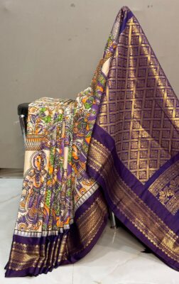 Semi Gadwal Silk Digital Printed Sarees (15)