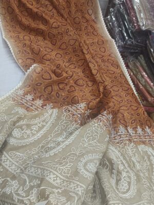 Soft Ajrakh Prints Chanderi Sarees (12)