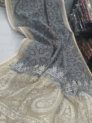 Soft Ajrakh Prints Chanderi Sarees (25)