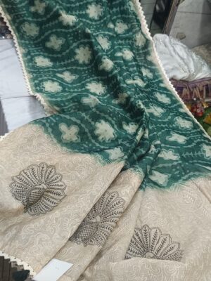 Soft Ajrakh Prints Chanderi Sarees (6)