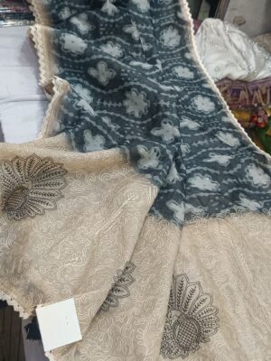 Soft Ajrakh Prints Chanderi Sarees (8)