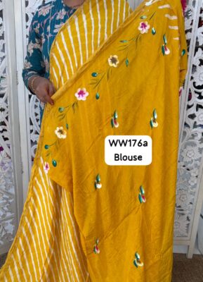 Chanderi Hand Painted Sarees (5)