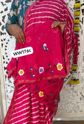 Chanderi Hand Painted Sarees (9)