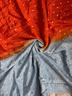 Exclusive Chinnon Sarees 2d Dyeing With Blouse (8)