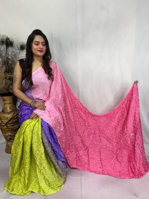 Pemium Modal Silk Allover Bandini Sarees (1)