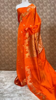 Pure Handloom Banarasi Raw Mango Silk Sarees (10)