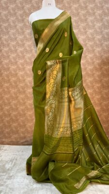 Pure Handloom Banarasi Raw Mango Silk Sarees (11)