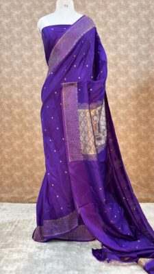 Pure Handloom Banarasi Raw Mango Silk Sarees (16)