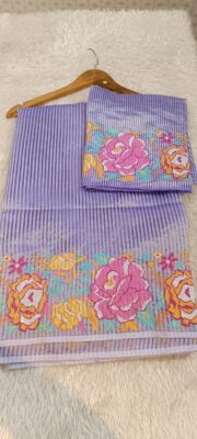 Pure Tissue Kora Embroidary Sarees (46)