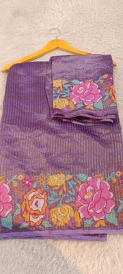 Pure Tissue Kora Embroidary Sarees (48)