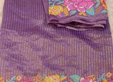 Pure Tissue Kora Embroidary Sarees (48)