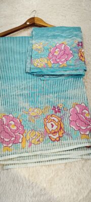 Pure Tissue Kora Embroidary Sarees (52)