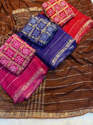 Pure Viscose Weaving Jacquard Sarees (2)