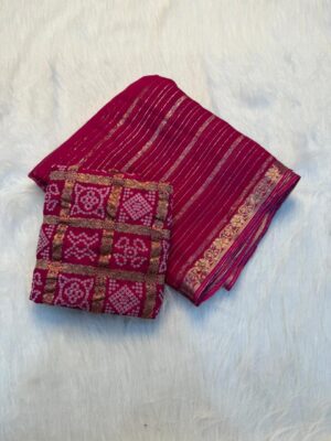 Pure Viscose Weaving Jacquard Sarees (5)