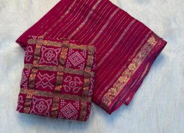 Pure Viscose Weaving Jacquard Sarees (5)