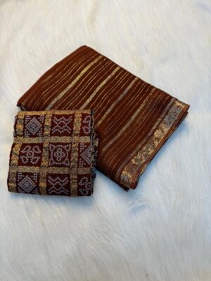 Pure Viscose Weaving Jacquard Sarees (6)