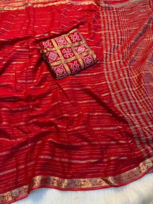 Pure Viscose Weaving Jacquard Sarees (9)