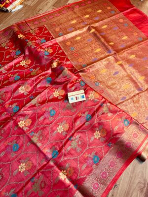 Tussar Munga Silk Banarasi Sarees (1)