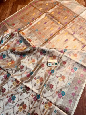 Tussar Munga Silk Banarasi Sarees (2)