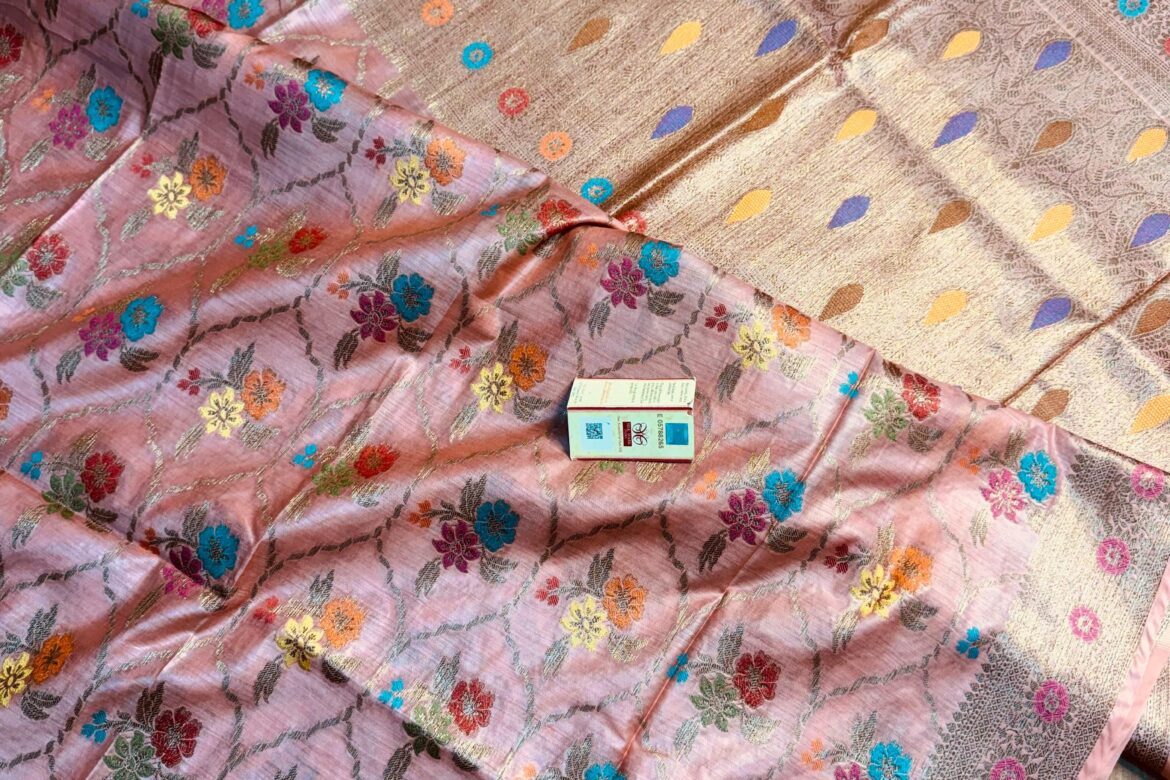 Tussar Munga Silk Banarasi Sarees (3)